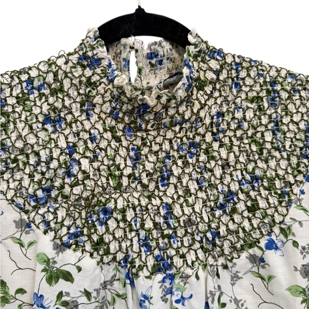 Zara Rustic Floral Print Midi Dress, size small - Picture 5 of 7